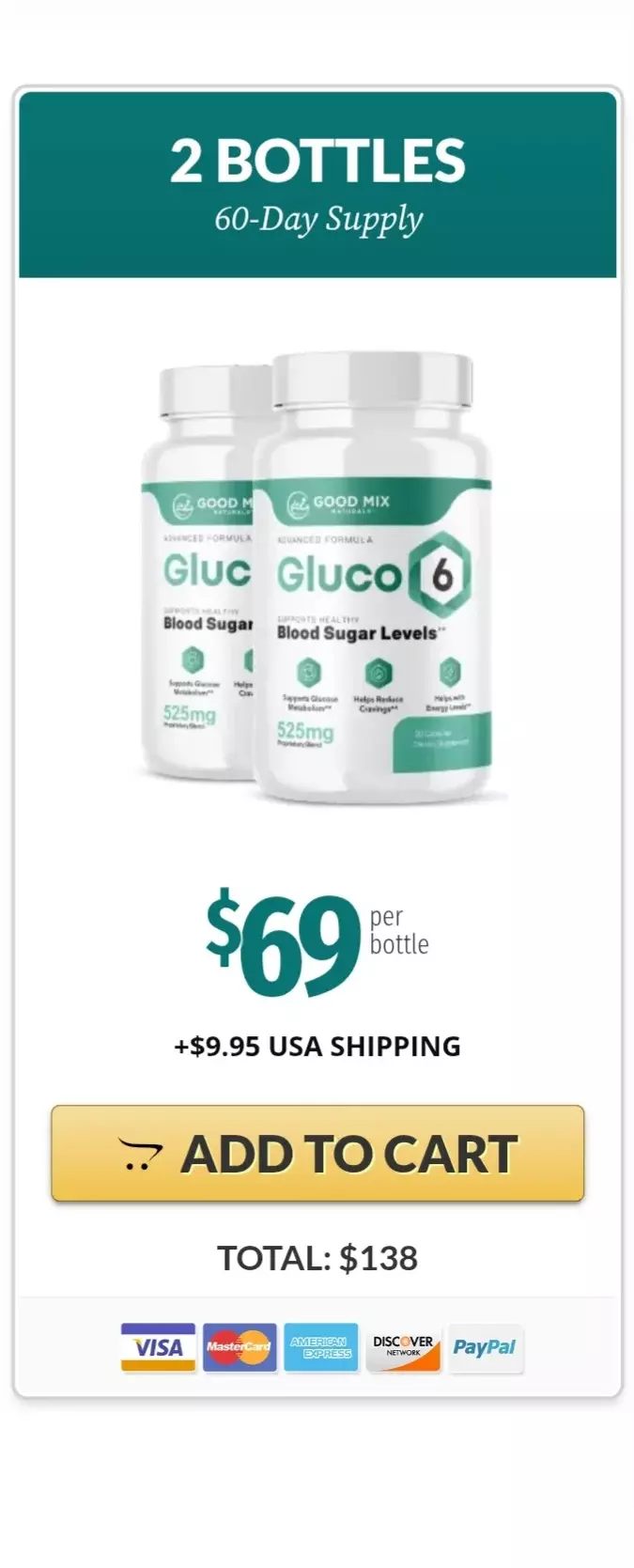 Glycocept™ 2 bottles pricing